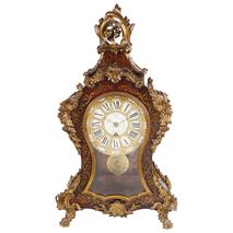19th Century Boulle mantel clock,57cm (22.5") high