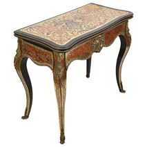 19th Century French boulle card table.