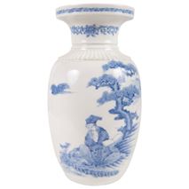 Meiji period Hirado blue and white vase
