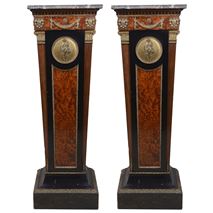 Pair 19th Century French classical pedestals.