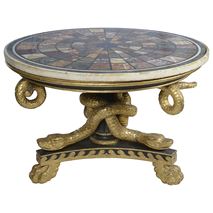 Large Regency period Specimen marble table center table, circa 1820. 112cm(44")
