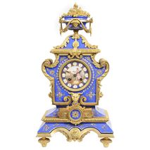 19th Century Sevres style porcelain mantel clock.