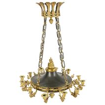 19th Century French Empire influenced chandelier.