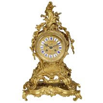 French 19th Century Rococo mantel clock