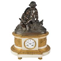 19th Century French Bronze classical clock