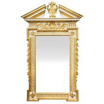 Adam influenced gilt wood mirror.