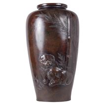 19th Century Japanese Bronze Vase.