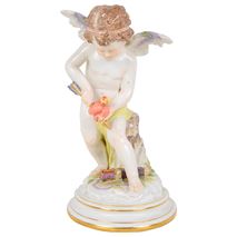 19th Century Meissen Cupid 11"