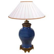 19th Century Chinese Powder Blue vase / lamp.