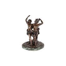 19th Century bronze Clodion classical Bacchus dancing group.
