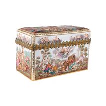 19th Century Meissen porcelain casket
