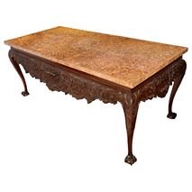 Irish George II style marble topped console table