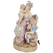19th Century Meissen group, 'A good mother'