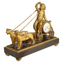 Fine French Empire period mantel clock, by Lépine