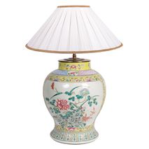 19th Century Chinese Famille Rose Vase/Lamp