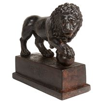 Bronzed 19th Century Cast iron Medisi Lion