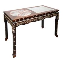 19th Century Chinese inlaid alter table.