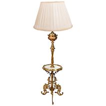 Gilded Ormolu Louis XVI style standard lamp.