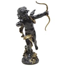 Large bronze Cupid by Aug. Moreau. 19th Century