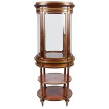 French 19th Century freestanding vitrine/ display cabinet, Edwards + Roberts