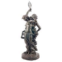 Classical C19th Bronze statue, depicting Music and Dance, JEAN-BAPTISTE GERMAIN