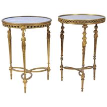 Near Pair of C19th Louis XVI Style Tables, in the manner of Weisweiller.