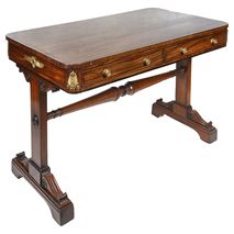 Regency period Mahogany library / side table, after Thomas Hope.