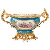 Sevres Style Porcelain Jardinerie, 19th Century
