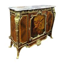 Verni Martin Louis XVI Style Side Cabinet, 19th Century, by Linke