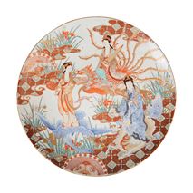 Japanese Imari plate, circa 1880. 55cm (21.5") diameter