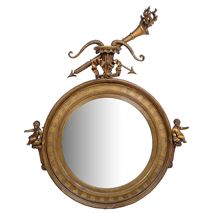Regency period giltwood Convex mirror