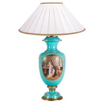 Bohemian glass vase / lamp, late 19th Century.