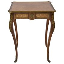French inlaid side table, 19th Century.