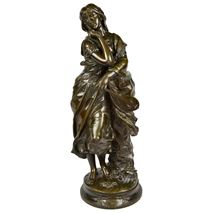 Gaudez bronze statue of Mignon