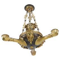 19th Century French Empire style chandelier.