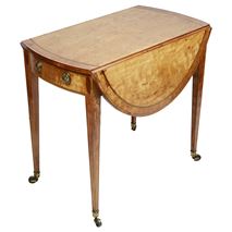 Georgian period Satinwood Pembroke table, 18th Century.