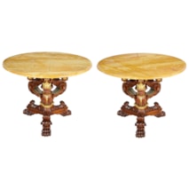 Pair of Classical Empire Style Side Tables