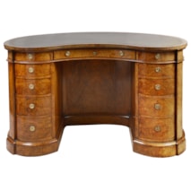 Gillows, 19th Century Walnut kidney shaped desk.