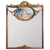 Monumental classical wall mirror, 260cm(102") high