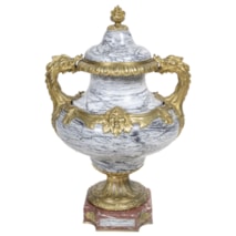 Eugene Cornu, large marble and ormolu urn, 19th Century.