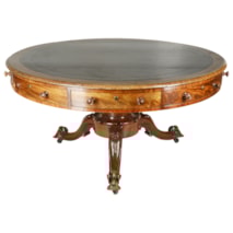 Victorian Mahogany Drum Table