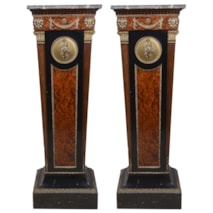 Pair 19th Century French classical pedestals.
