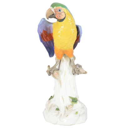 Large Late 19th Century Meissen Parrot