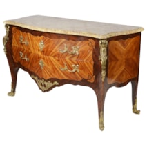 19th Century French Bombe Fronted Louis XVI Style Commode