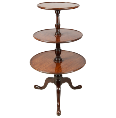 Georgian period Mahogany dumb waiter.