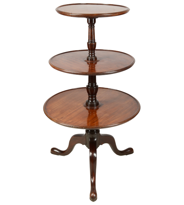 Georgian period Mahogany dumb waiter.