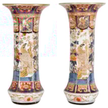 A Pair of 19th Century Imari Vases