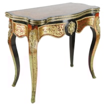 19th Century French Boulle card table.