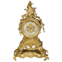 French 19th Century Rococo mantel clock