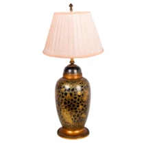 19th Century Chinese Famille Noure vase / lamp.